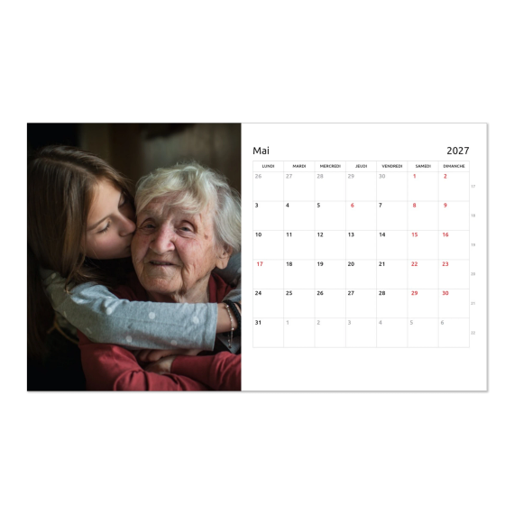 Recharge pour calendrier sur support en bois Panoramique Recharge pour calendrier sur support en bois Panoramique