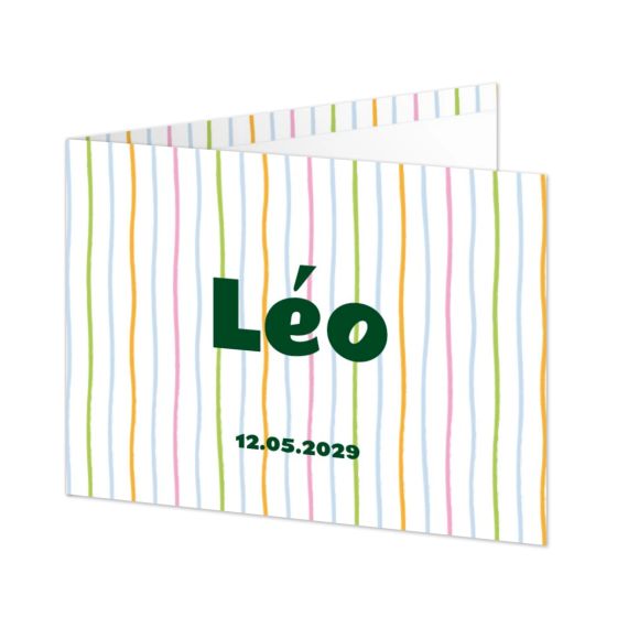 Faire-part rectangulaire 2 volets (14,3 cm x 10 cm) Faire-part rectangulaire 2 volets (14,3 cm x 10 cm)