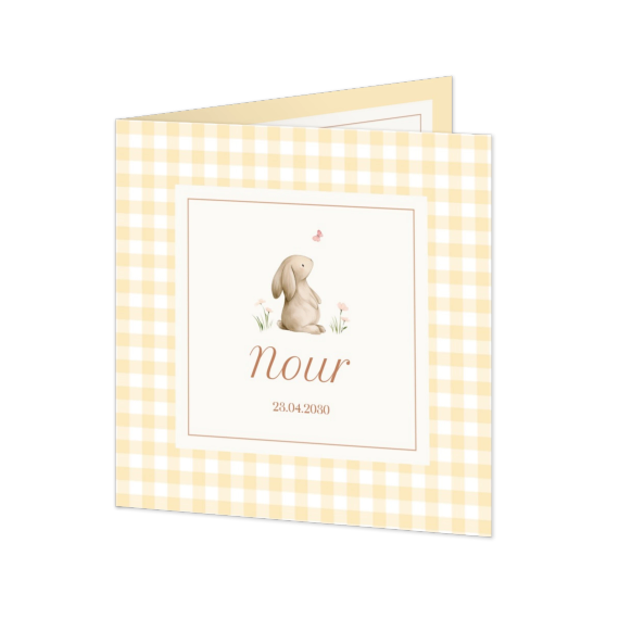 Faire-part carré 2 volets (14,3 cm x 14,3 cm) Faire-part carré 2 volets (14,3 cm x 14,3 cm)