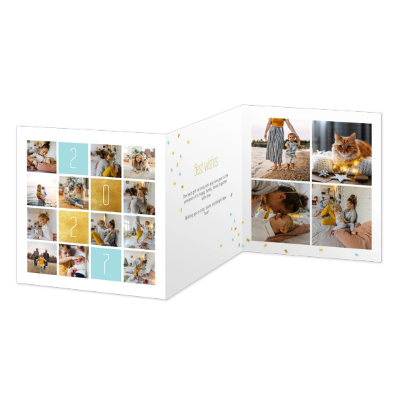 Double Folded Card Square 14,3 x 14,3 cm Double Folded Card Square 14,3 x 14,3 cm