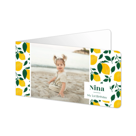 Folded Card Panoramic landscape rounded corners 19,6 x 9,3 cm Folded Card Panoramic landscape rounded corners 19,6 x 9,3 cm