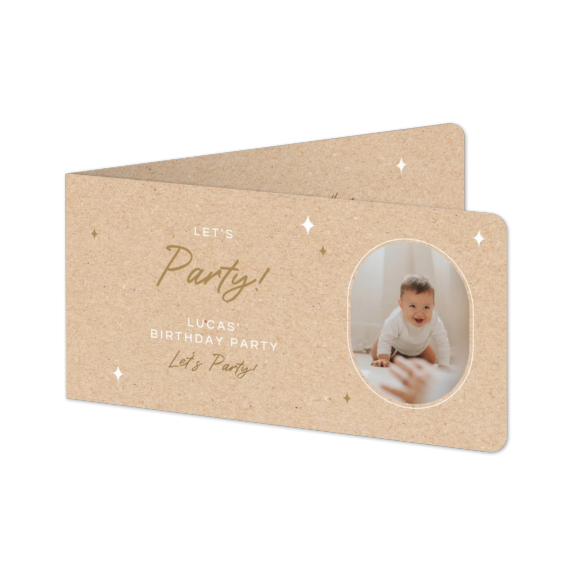 Folded Card Panoramic landscape rounded corners 19,6 x 9,3 cm Folded Card Panoramic landscape rounded corners 19,6 x 9,3 cm