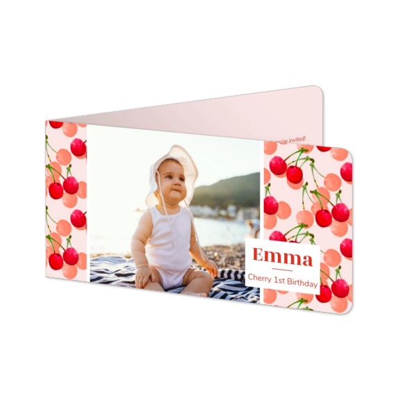 Folded Card Panoramic landscape rounded corners 19,6 x 9,3 cm Folded Card Panoramic landscape rounded corners 19,6 x 9,3 cm