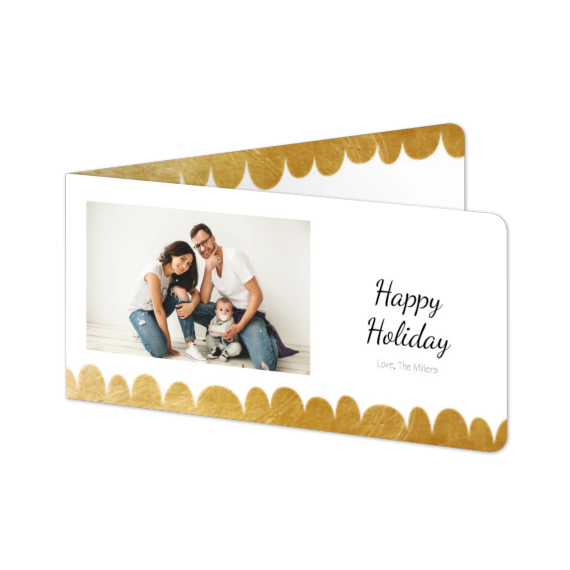 Folded Card Panoramic landscape rounded corners 19,6 x 9,3 cm Folded Card Panoramic landscape rounded corners 19,6 x 9,3 cm