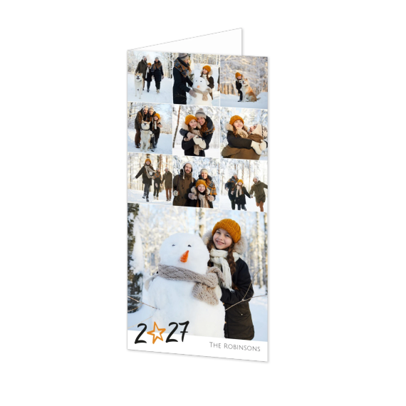 Faire-part 2 volets Pano portrait 9,3 x 19,6 cm