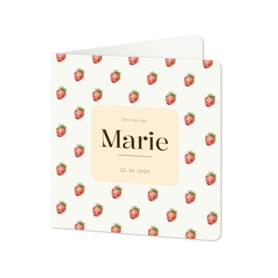 Faire-part 2 volets Carré coins arrondis 14,3 x 14,3 cm Faire-part 2 volets Carré coins arrondis 14,3 x 14,3 cm