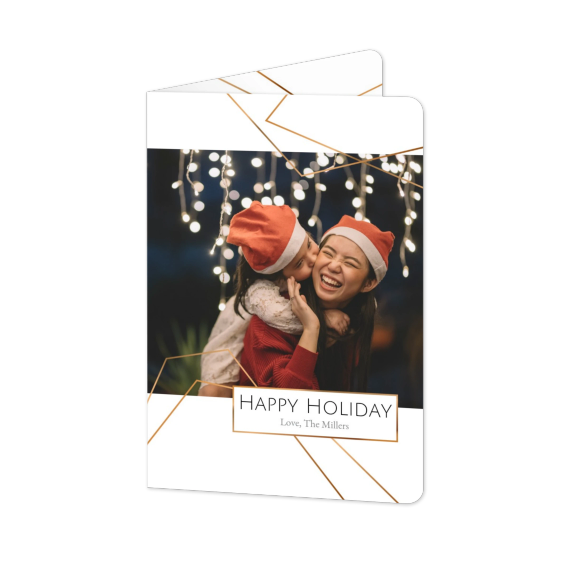 Falt-Grusskarte Hochformat mit abgerundeten Ecken 10 x 14,3 cm