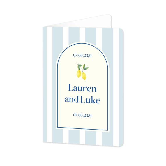 Dolce Vita Lemon Stripes Invitation