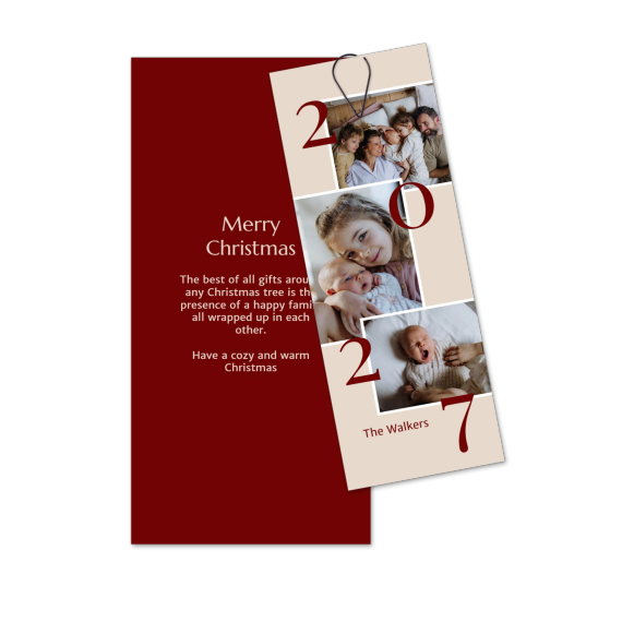 Two-piece card Black - set of 12 (19,6 x 9,3 cm) 