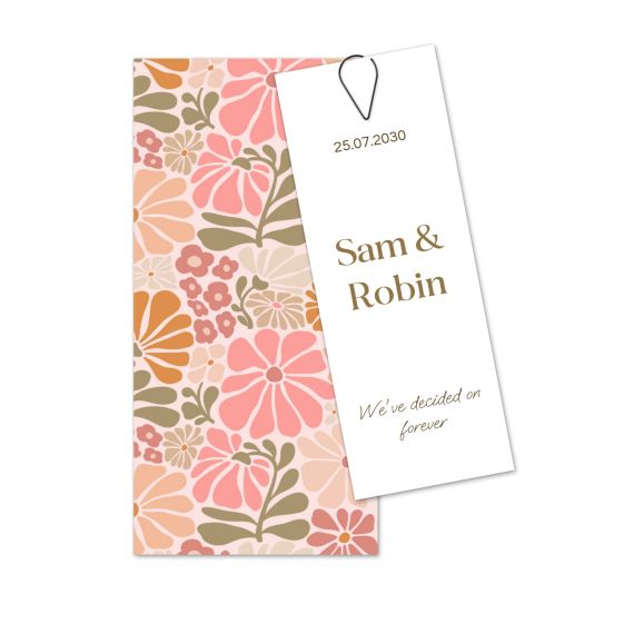 Boho Floral Arch Invitation