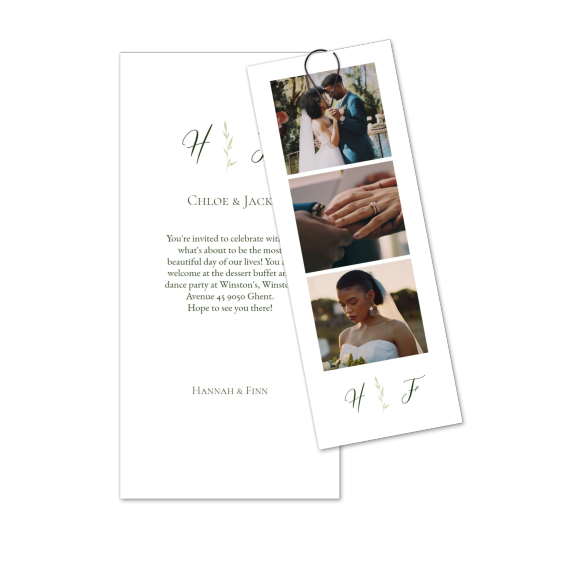 Two-piece card Black - set of 12 (19,6 x 9,3 cm) Two-piece card Black - set of 12 (19,6 x 9,3 cm)