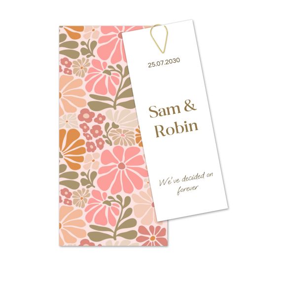 Boho Floral Arch Invitation Boho Floral Arch Invitation