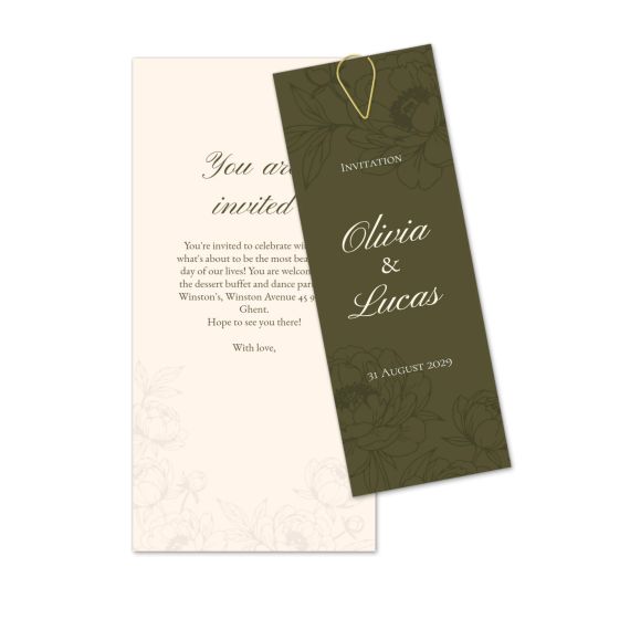Multi-carte Trombone or (lot de 12) 9,3 x 19,6 cm Multi-carte Trombone or (lot de 12) 9,3 x 19,6 cm