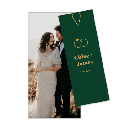 Modern Wedding Rings - Text Only