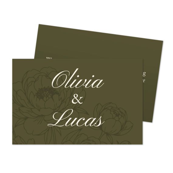 Elegant Peonies - Text Only Elegant Peonies - Text Only