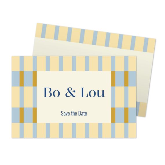 Elegant Stripe Frame Invitation