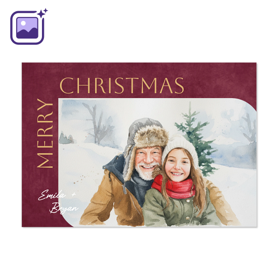 Half Rounded Christmas Filter Aquarelle Half Rounded Christmas Filter Aquarelle