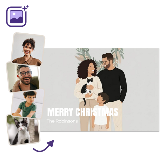 BoldTextFullPhotoFilterSoftIllustrationWreath