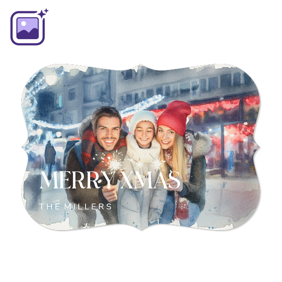 Elegant Text Full Photo Filter Aquarelle