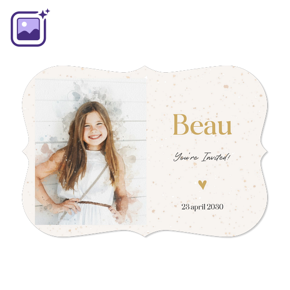 Faire-part 1 volet Accolades paysage 14,3 x 10 cm Faire-part 1 volet Accolades paysage 14,3 x 10 cm