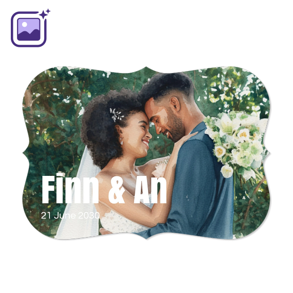 Bold Text Full Photo Filter Aquarelle