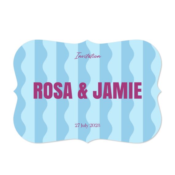 Faire-part 1 volet Accolades paysage 14,3 x 10 cm Faire-part 1 volet Accolades paysage 14,3 x 10 cm