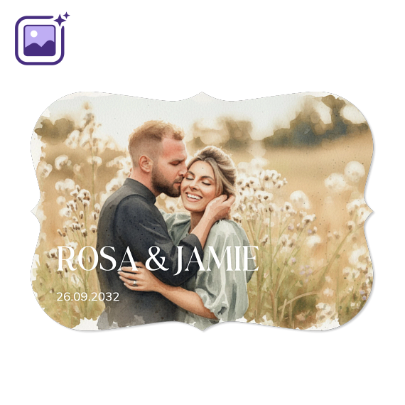 Fotokaart accolade liggend 14,3 x 10 cm Fotokaart accolade liggend 14,3 x 10 cm