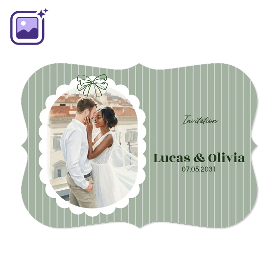 Single card with brackets Landscape 14,3 x 10 cm Single card with brackets Landscape 14,3 x 10 cm