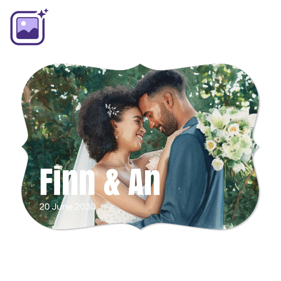 Bold Text Full Photo Filter Aquarelle
