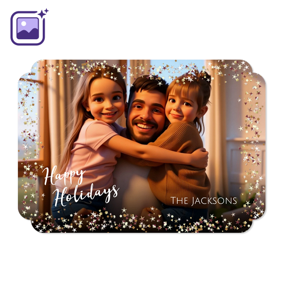 Festive Stars Frame Filter 3D Animation Festive Stars Frame Filter 3D Animation