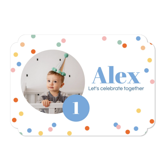 Single Card Double Rounded Horizontal 14,3 x 10 cm