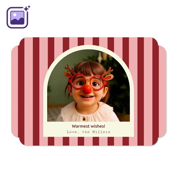 Single Card Double Rounded Horizontal 14,3 x 10 cm Single Card Double Rounded Horizontal 14,3 x 10 cm