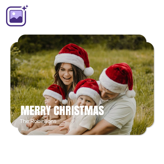 Bold Text Full Photo Filter Xmas Hat Bold Text Full Photo Filter Xmas Hat