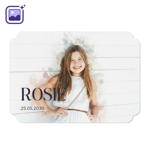 Elegant Text Full Photo Filter Aquarelle