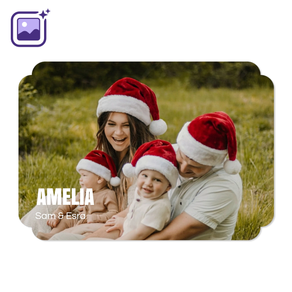 Bold Text Full Photo Filter Xmas Hat Bold Text Full Photo Filter Xmas Hat