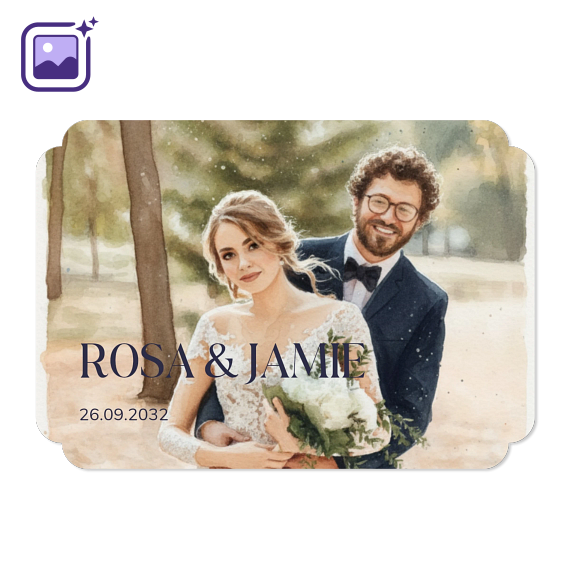 Elegant Text Full Photo Filter Aquarelle