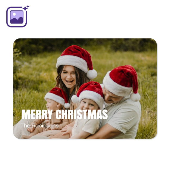 Bold Text Full Photo Filter Xmas Hat Bold Text Full Photo Filter Xmas Hat