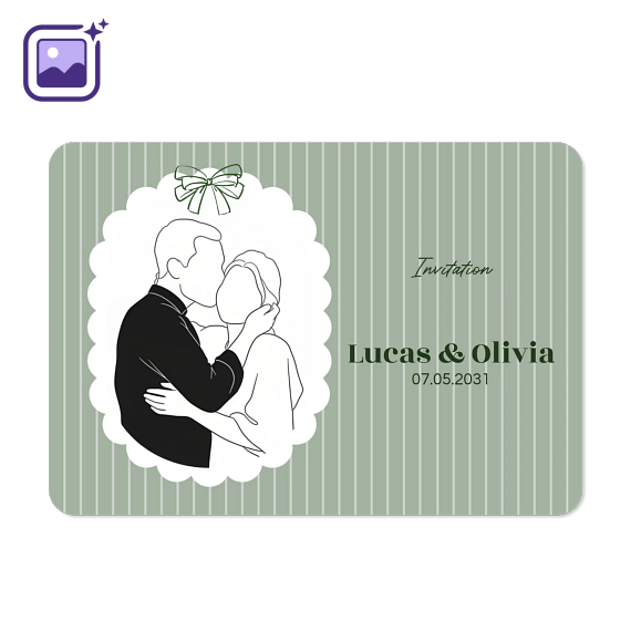 Single card landscape rounded corners 14,3 x 10 cm Single card landscape rounded corners 14,3 x 10 cm