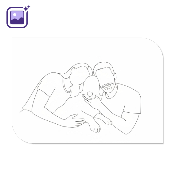 Photo Only Filter Line Drawing