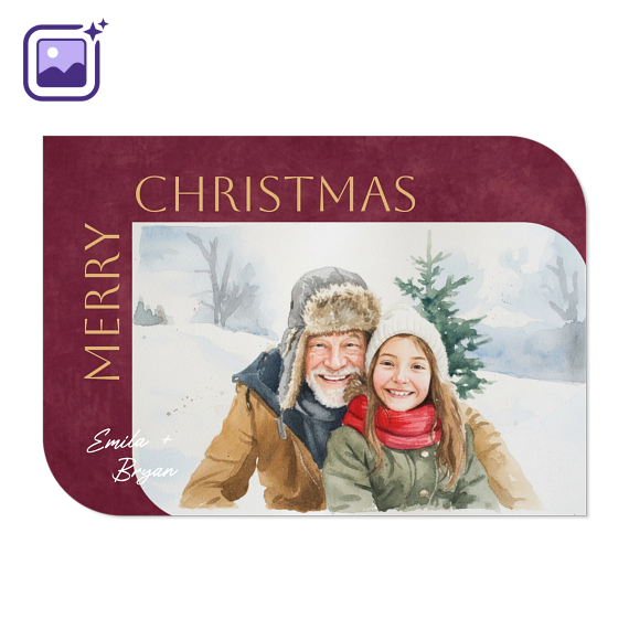 Half Rounded Christmas Filter Aquarelle Half Rounded Christmas Filter Aquarelle