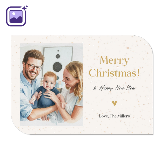 Single Card Half Rounded Horizontal 14,3 x 10 cm Single Card Half Rounded Horizontal 14,3 x 10 cm