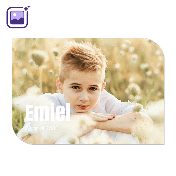 Single Card Half Rounded Horizontal 14,3 x 10 cm Single Card Half Rounded Horizontal 14,3 x 10 cm