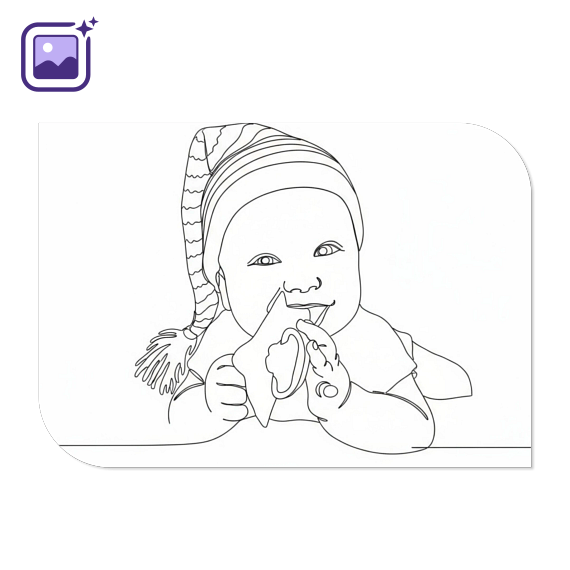 Photo Only Filter Line Drawing
