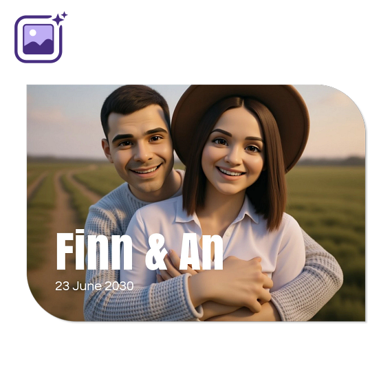 Bold Text Full Photo Filter 3D Animation