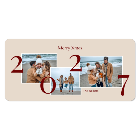 Single Card Panoramic Landscape rounded corners 19,6 x 9,3 cm