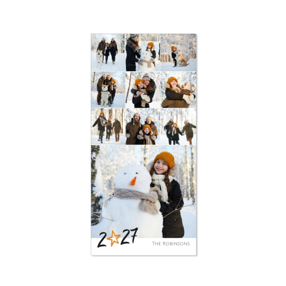 Faire-part 1 volet Pano portrait 9,3 x 19,6 cm