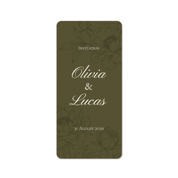 Faire-part 1 volet Pano portrait coins arrondis 9,3 x 19,6 cm Faire-part 1 volet Pano portrait coins arrondis 9,3 x 19,6 cm