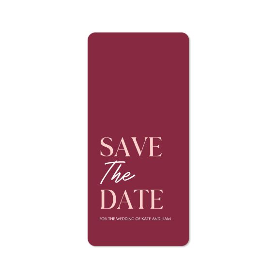 Single Card Panoramic Portrait rounded corners 9,3 x 19,6 cm