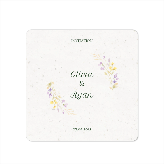Single Card square rounded corners 14,3 x 14,3 cm