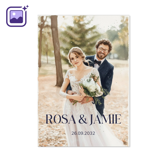 Elegant Text Full Photo Filter Aquarelle